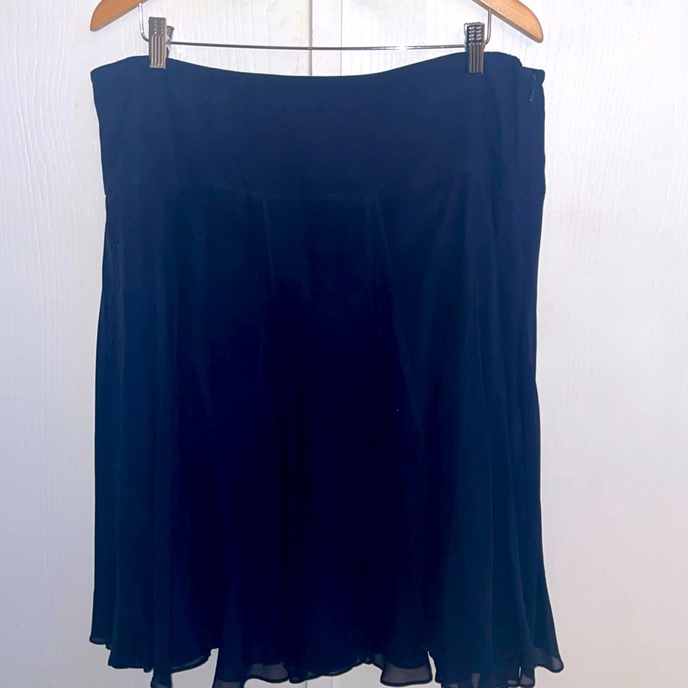 Women's Navy A-Line Skirt